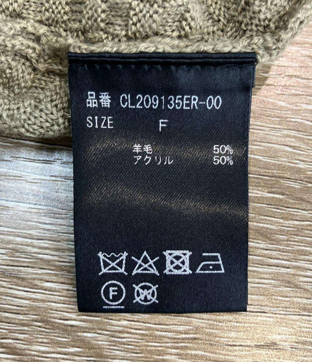 Curensology 長袖ワンピース ニット オークル CL209135ER-00 レディース SIZE F (M) カレンソロジー