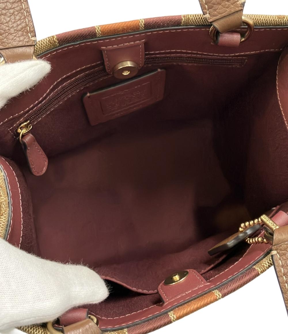 COACH 2WAY ハンドバッグ ショルダーバッグ 斜め掛け シグネチャー