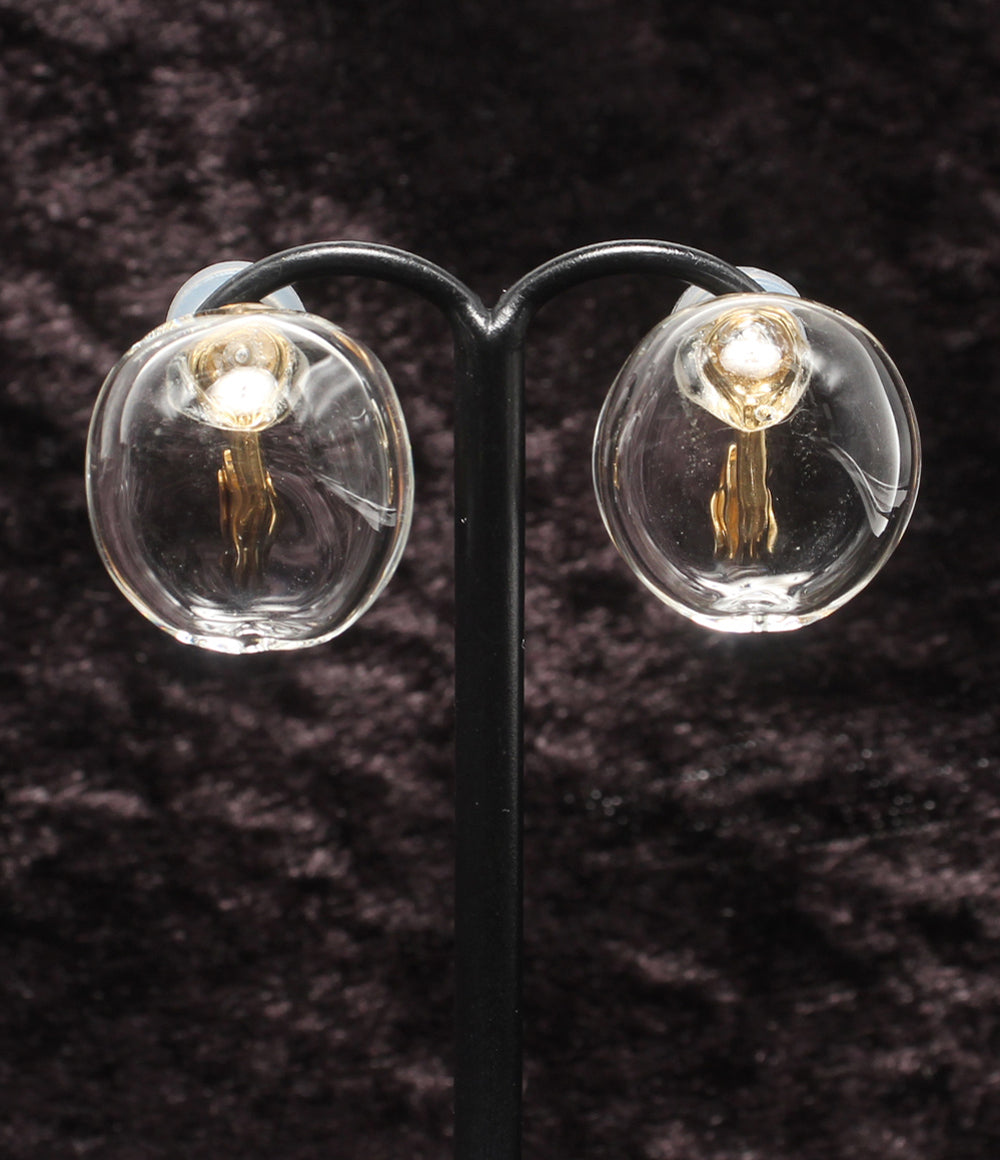 HARIO Lampwork Factory ブローチ イヤリング エアー 2点セット レディース ハリオ ランプワークファクトリー