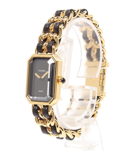 CHANEL 腕時計 プルミエール クオーツ ブラック シャネル