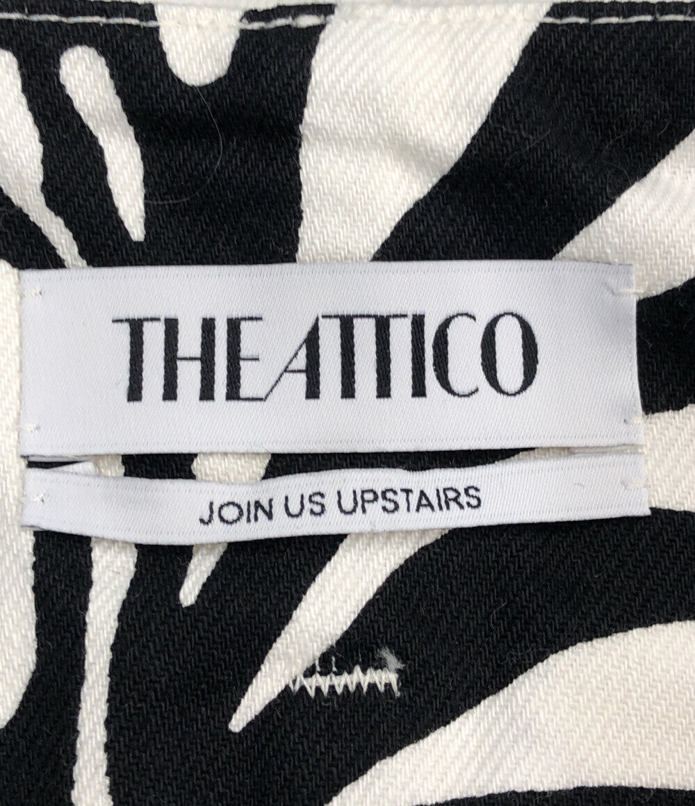 美品 カットオフデニムスカート ゼブラ柄      レディース SIZE 40 (M) THEATTICO