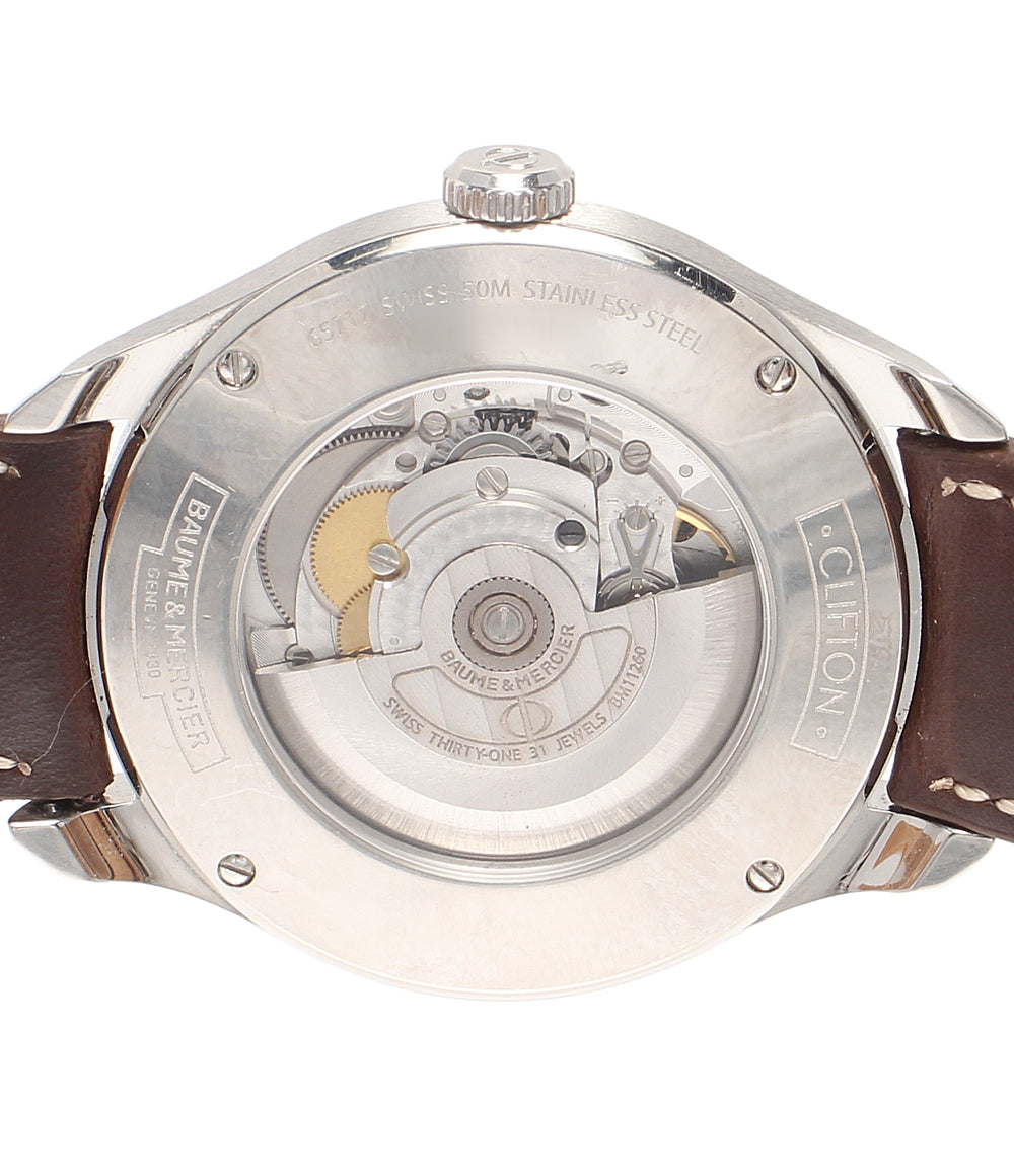 Baume & Mercier 腕時計 クリフトン 自動巻き ベージュ 65717 メンズ ボーム＆メルシェ