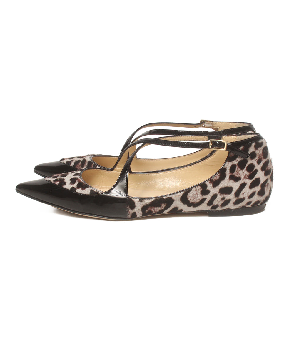 Jimmy Choo パンプス フラットシューズ クロスストラップ レディース SIZE 36 ジミーチュウ