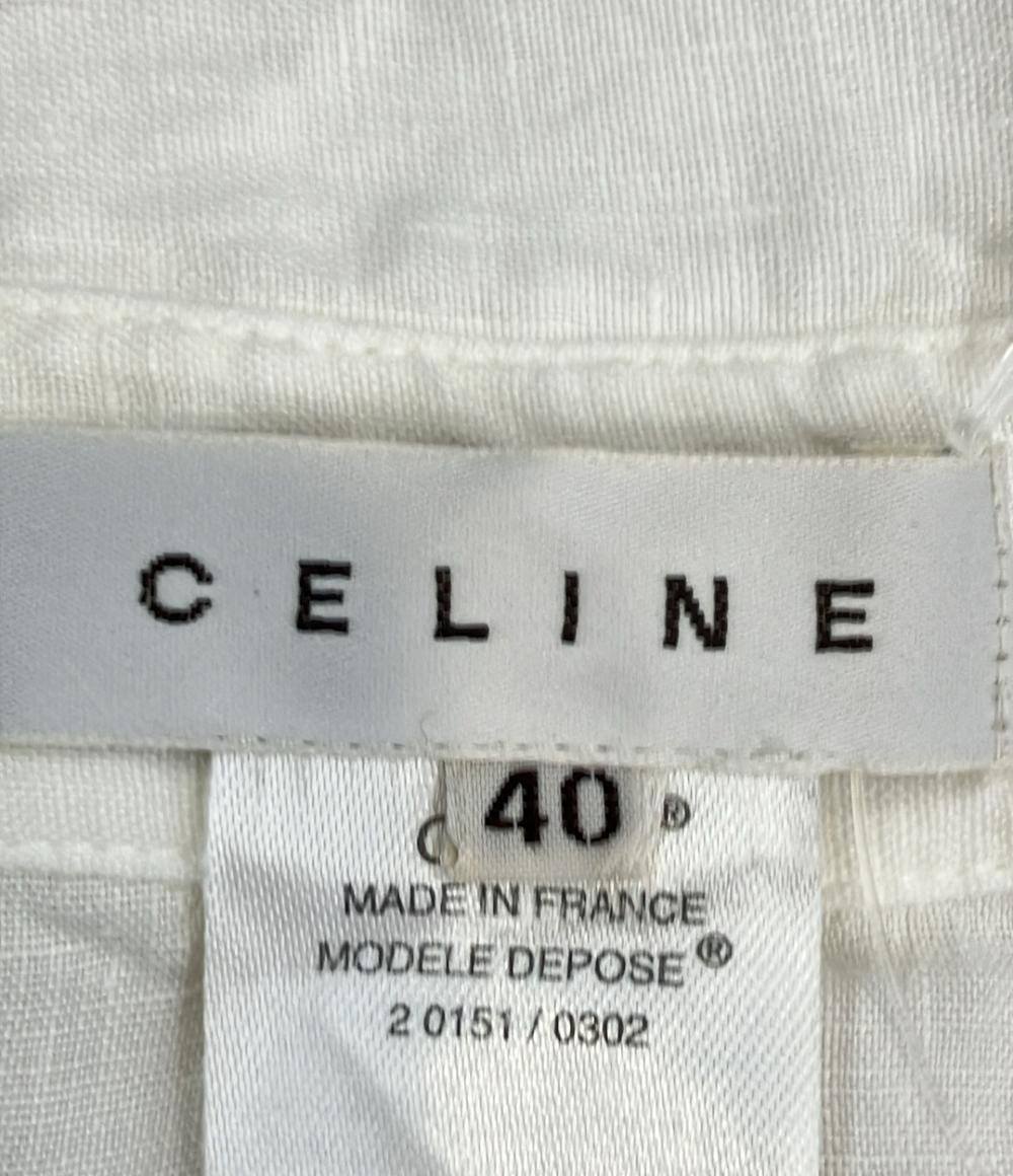 セリーヌ ノースリーブシャツ リネン レディース SIZE 40 (M) CELINE