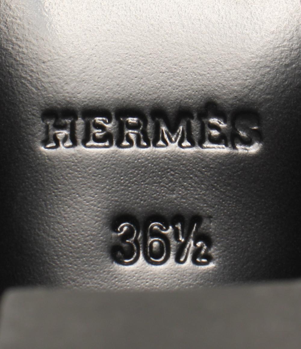 HERMES ショートブーツ エクスリブリス サイドジップ レザー レディース SIZE 36 1/2 (23.5cm) エルメス