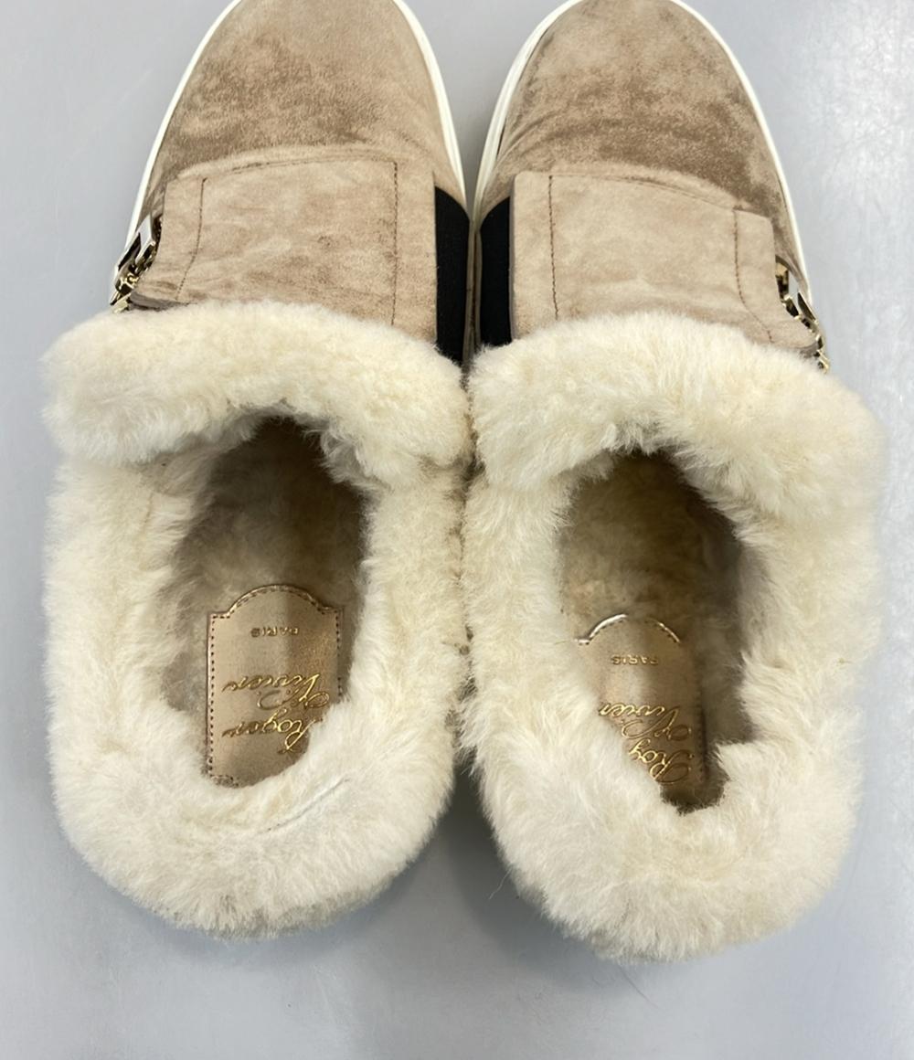 Roger Vivier スリッポン ムートン サイドジップ レディース SIZE 36 ロジェヴィヴィエ