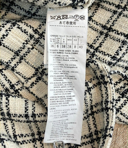 Max Mara Weekend ツイード ノーカラーコート レディース SIZE 40 マックスマーラウィークエンド