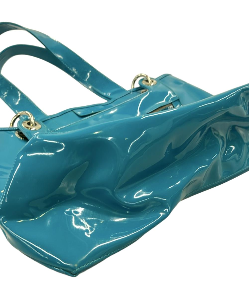 SEE BY CHLOE トートバッグ ショルダーバッグ 肩掛け エナメル ターコイズ レディース シーバイクロエ