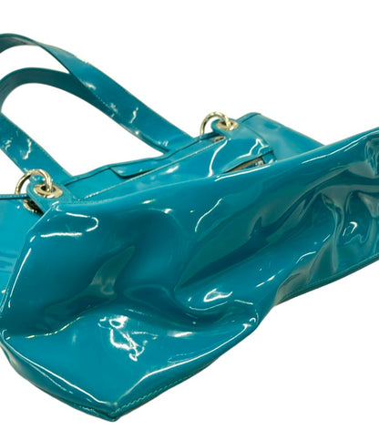 SEE BY CHLOE トートバッグ ショルダーバッグ 肩掛け エナメル ターコイズ レディース シーバイクロエ