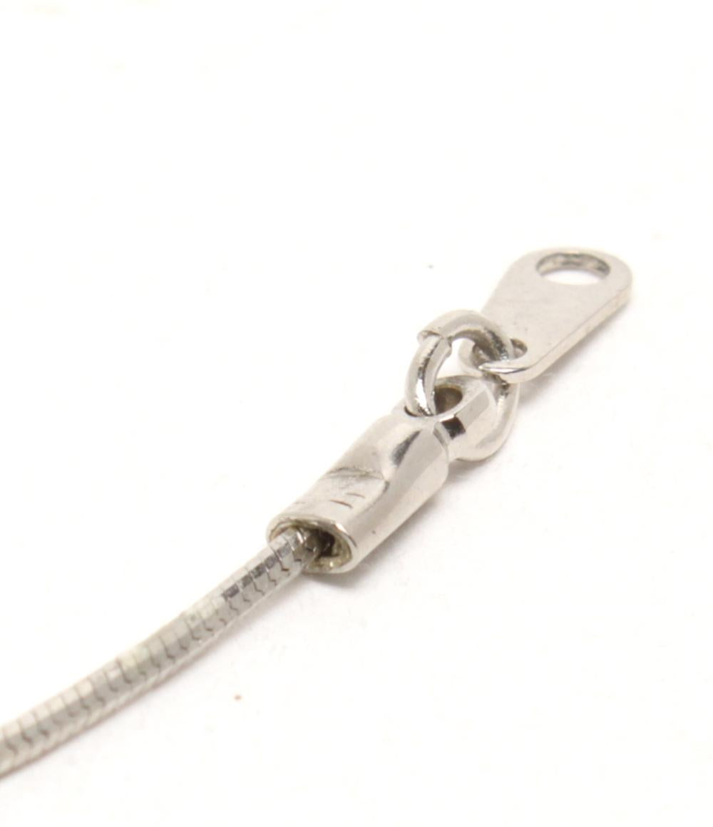 HERMES ネックレス カージュドアッシュ Hキューブ シルバー金具 レディース エルメス