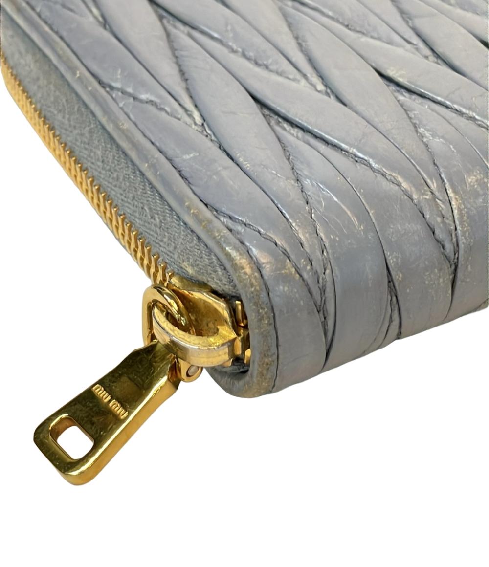 ミュウミュウ ラウンドファスナー長財布 レディース MIUMIU