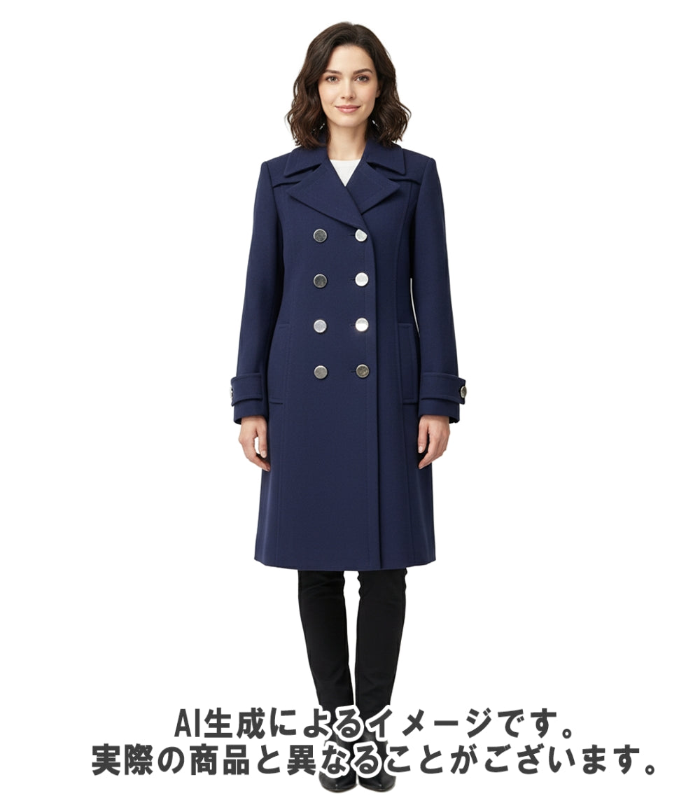 GUCCI ピーコート チェスター ダブルブレスト  大きな襟 メタルボタン ミドル丈 14AW 355029 レディース SIZE 42 (XL) グッチ