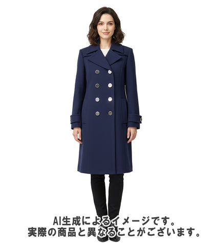 GUCCI ピーコート チェスター ダブルブレスト  大きな襟 メタルボタン ミドル丈 14AW 355029 レディース SIZE 42 (XL) グッチ