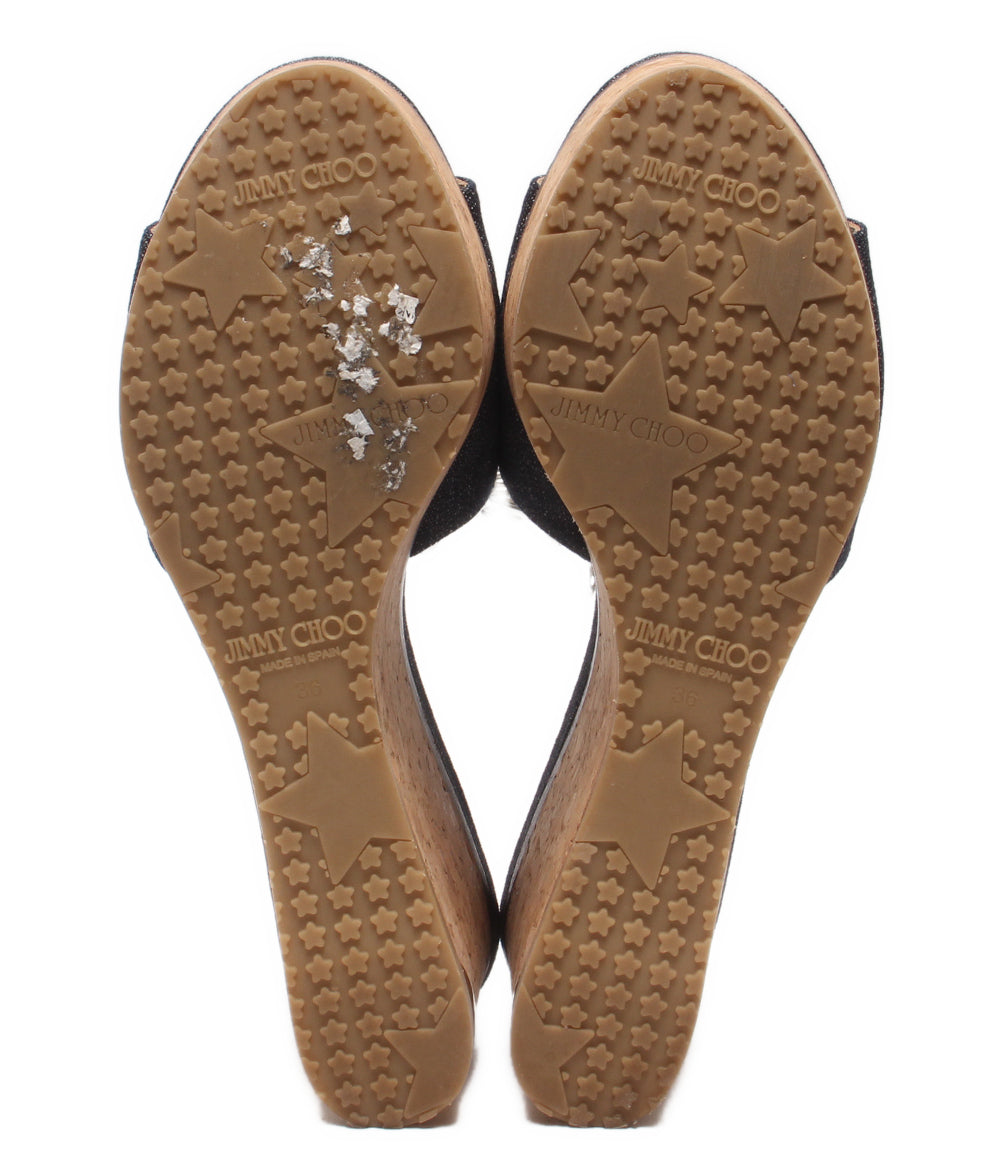 Jimmy Choo ウェッジソールサンダル 厚底 デニム DEEDEE80 レディース SIZE 36 ジミーチュウ