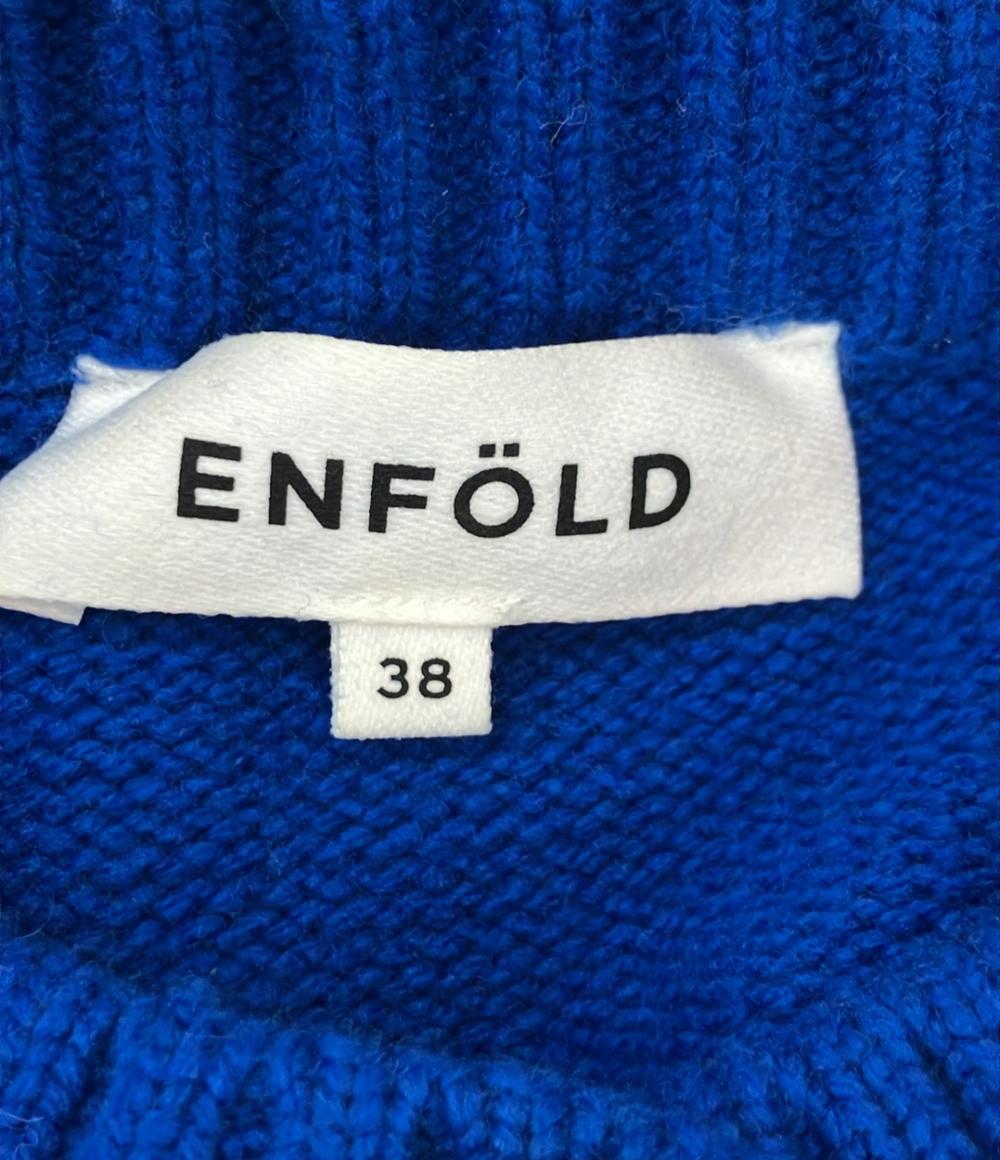 エンフォルド カーディガン 長袖 ウールリブショート 22AW 300FS270-0460 レディース SIZE 38 (M) ENFOLD ENFOLD カーディガン 長袖 ウールリブショート 22AW 300FS270-0460