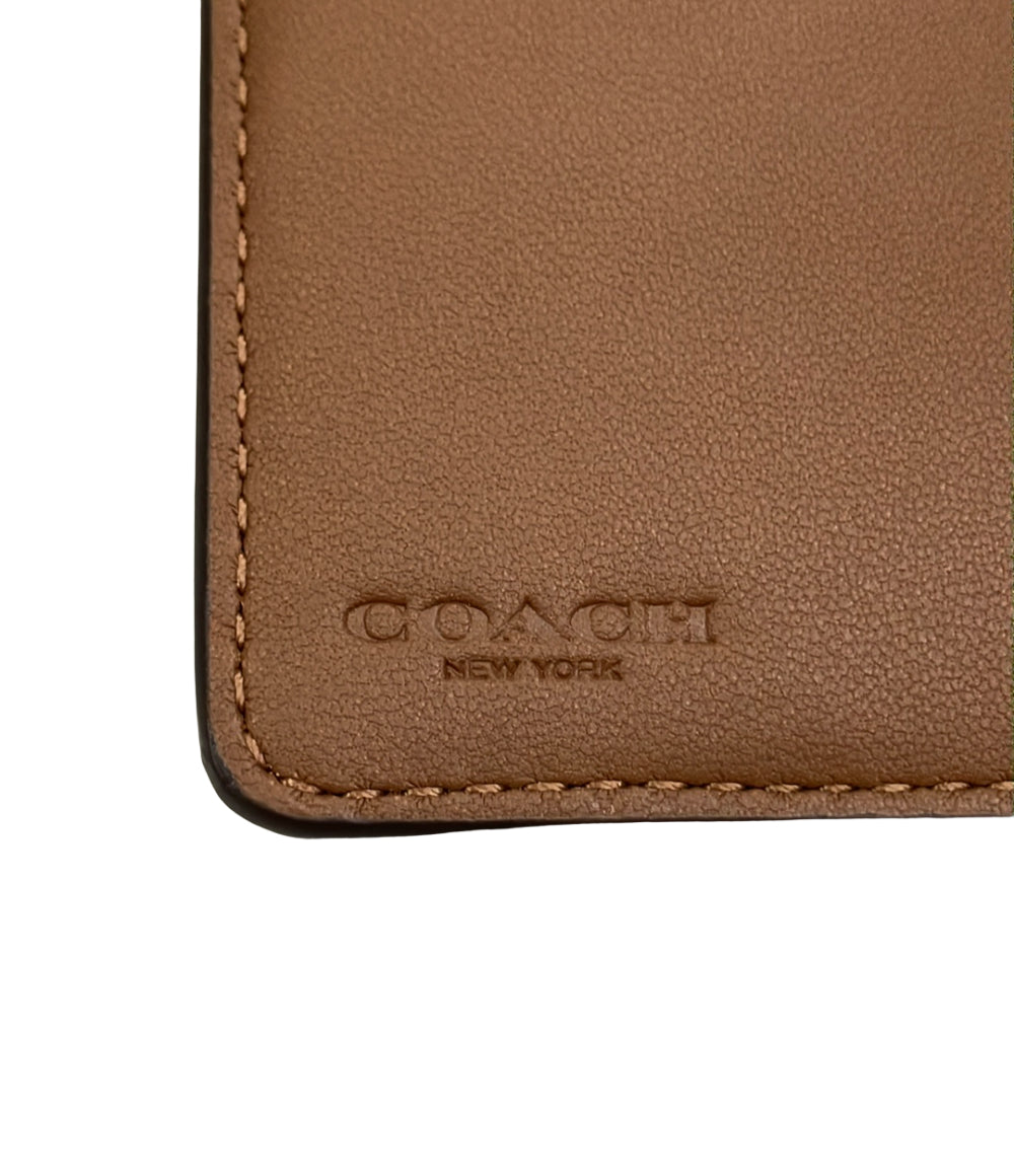 美品 COACH 二つ折り財布 シグネチャー C0082 レディース コーチ