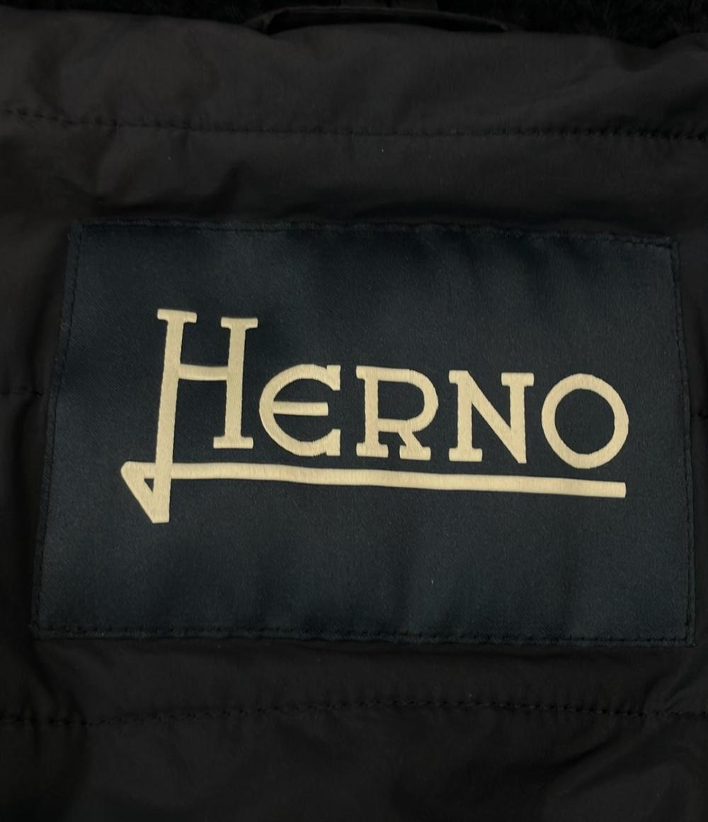 Herno 長袖カーディガン ニット フロントボタン フード スタンドカラー ライナー中綿入りナイロン mc000150u 70016-9200 メンズ SIZE 48 (L) ヘルノ