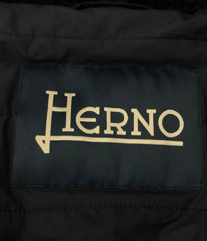 Herno 長袖カーディガン ニット フロントボタン フード スタンドカラー ライナー中綿入りナイロン mc000150u 70016-9200 メンズ SIZE 48 (L) ヘルノ