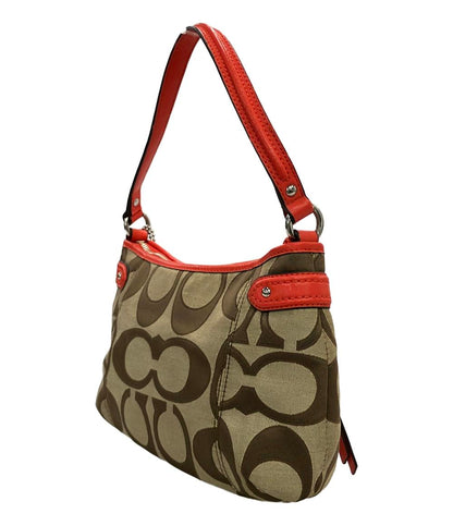 コーチ ショルダーバッグ 肩掛け 斜め掛け 2WAY キャンバス レザー シグネチャー F24063 レディース COACH