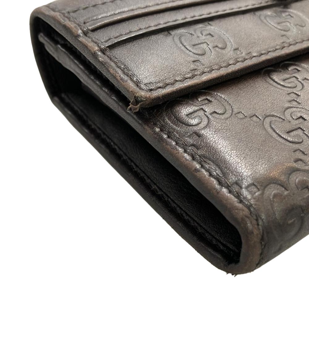 GUCCI 二つ折り長財布 インターロッキング グッチシマ 256998 2091 レディース グッチ