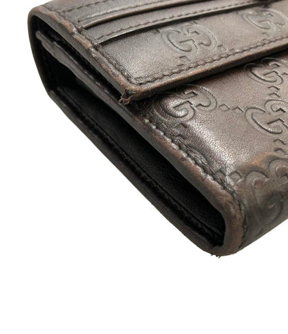 GUCCI 二つ折り長財布 インターロッキング グッチシマ 256998 2091 レディース グッチ