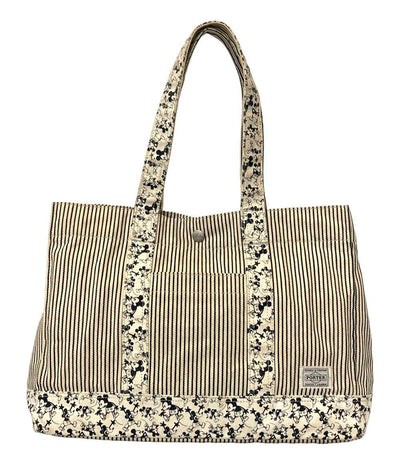 PORTER トートバッグ 肩掛け ミッキーコラボ ストライプ柄 レディース ポーター