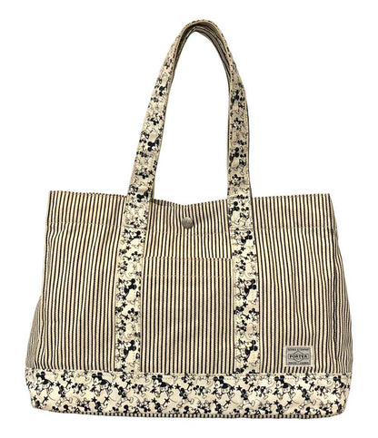 PORTER トートバッグ 肩掛け ミッキーコラボ ストライプ柄 レディース ポーター