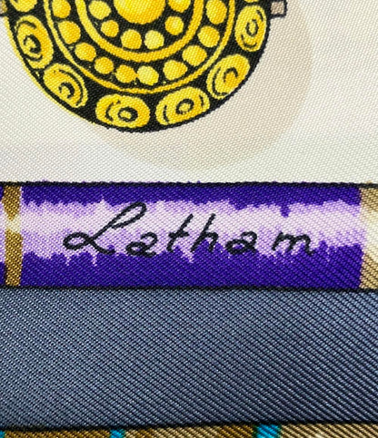 美品 HERMES スカーフ シルク100% カレ90 Petite main レディース エルメス