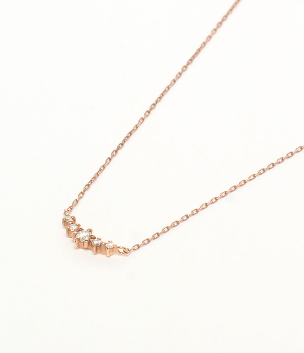 美品 canal4℃ ネックレス K10 ダイヤ レディース カナルヨンドシー