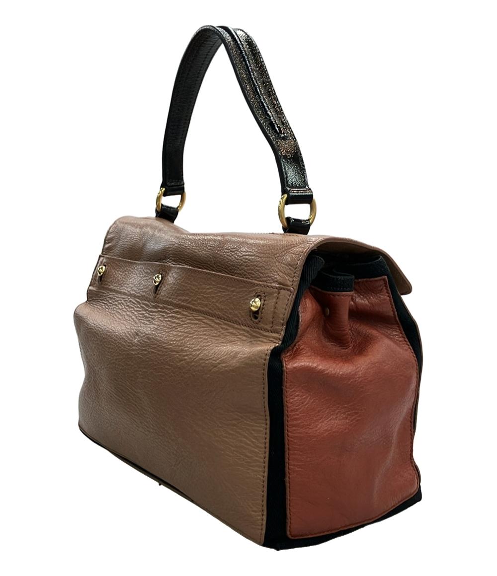 Yves saint Laurent ハンドバッグ ミューズトゥ レザー