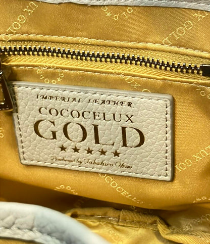 美品 COCOCELUX GOLD レザーハンドバッグ レディース ココセリュックスゴールド
