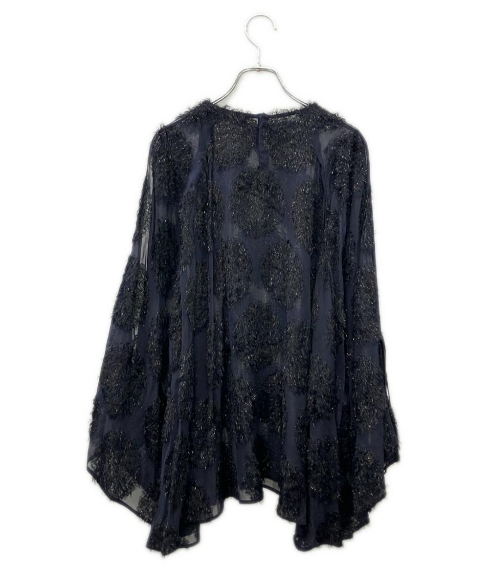 Drawer 長袖 シアー ブラウス 6521-299-1068 レディース ドゥロワー