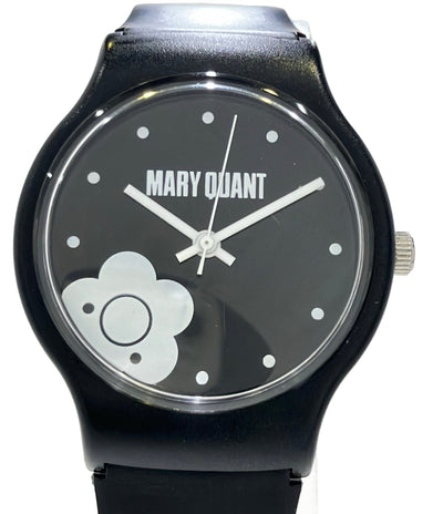 MARY QUANT 腕時計 クオーツ ブラック レディース マリークヮント