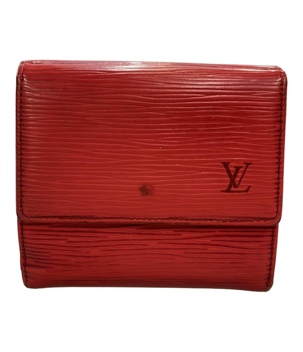 ルイ・ヴィトン ダブルホック 二つ折り財布 ポルトモネ ビエ カルトクレディ エピ M63487 レディース LOUIS VUITTON