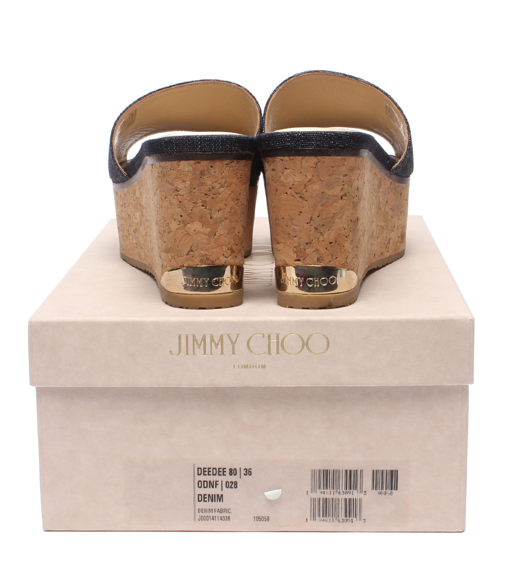 Jimmy Choo ウェッジソールサンダル 厚底 デニム DEEDEE80 レディース SIZE 36 ジミーチュウ