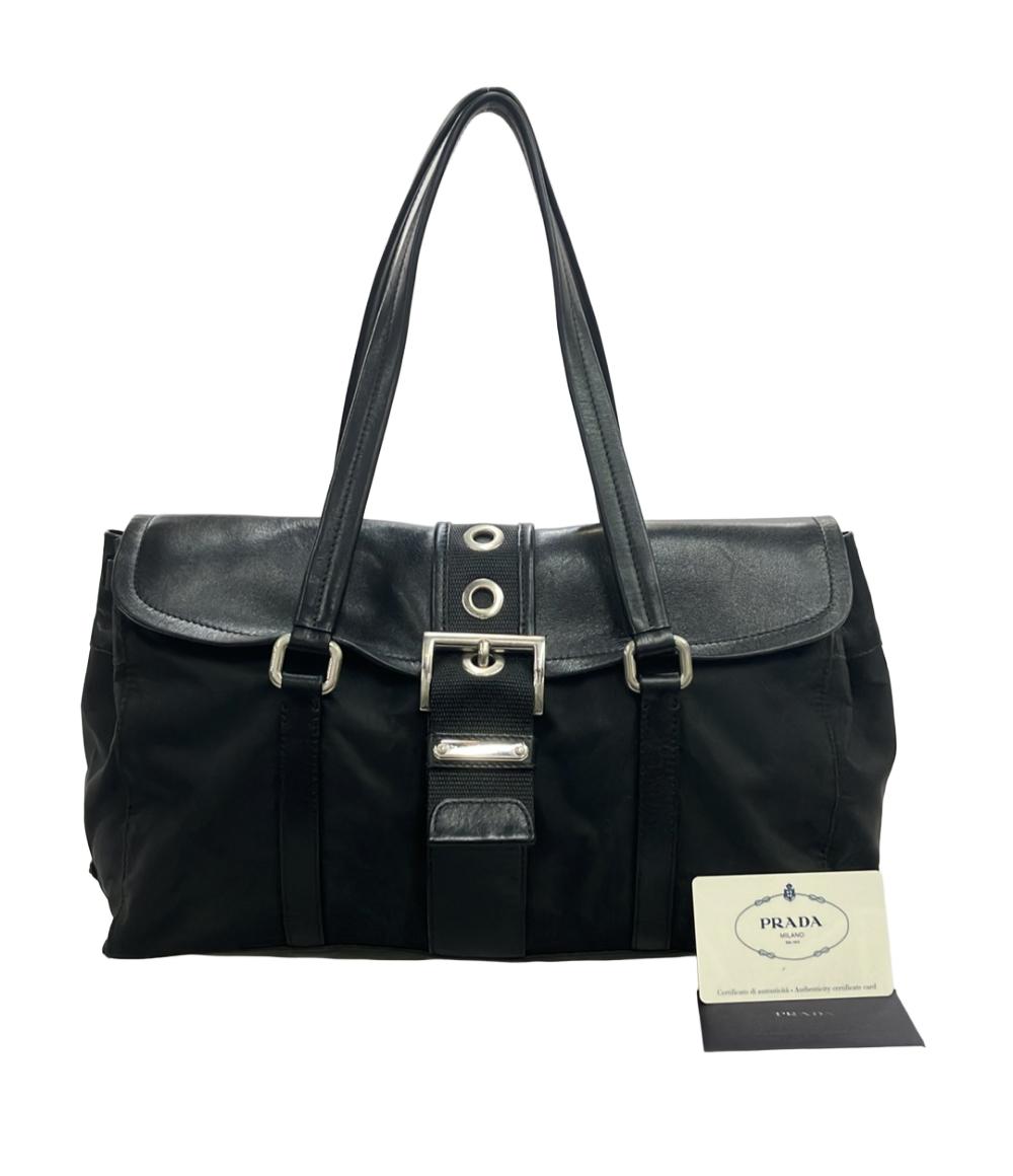 PRADA ショルダーバッグ 肩掛け ナイロン レザー BR2418 PRADA ショルダーバッグ 肩掛け ナイロン レザー BR2418