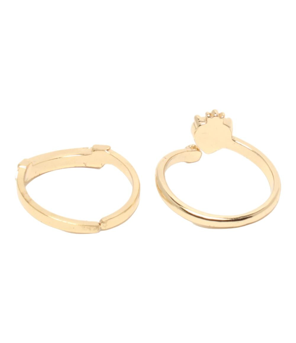 ディズニー リング 指輪 ツインテッドワンダーランド ハーツラビュル寮 オクタヴィネル寮 4点セット レディース SIZE 11号 12号 Disney