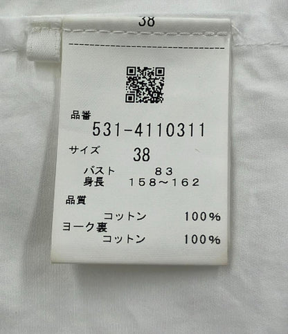 美品 アドーア 半袖シャツ バンドカラー レディース SIZE 38 (M) ADORE