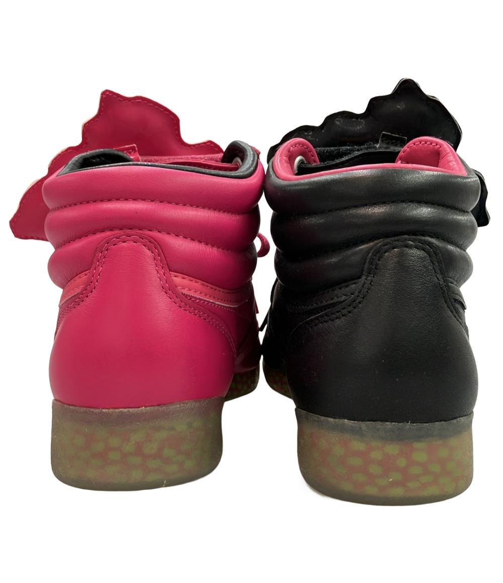 美品 Reebok ハイカットスニーカー × キース・ヘリング  フリースタイル HI INT R12 V53701 レディース SIZE 23.5 (M) リーボック
