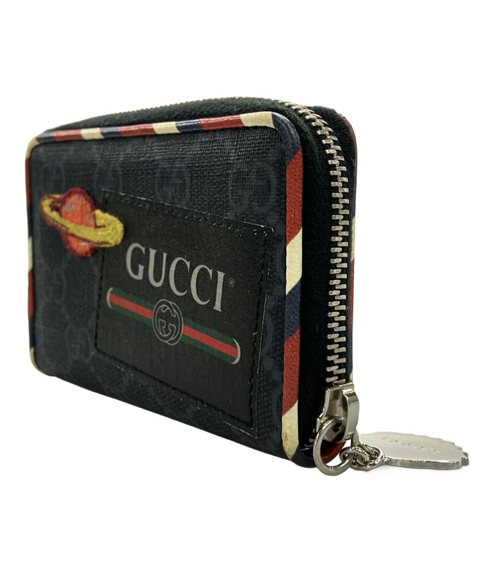 グッチ ラウンドファスナー コインケース ナイトクーリエ レザー GGスプリーム 496343 2149 メンズ GUCCI