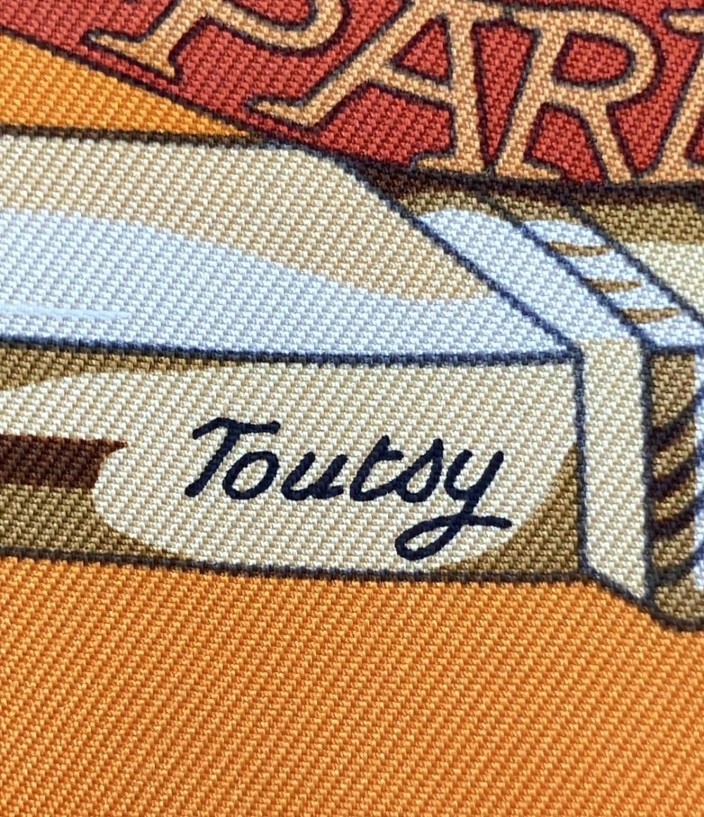 美品 HERMES スカーフ シルク100% カレ90 Ceintures et Liens レディース エルメス