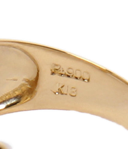 美品 リング 指輪 K18 Pt900 ダイヤ 0.05ct レディース SIZE 12号