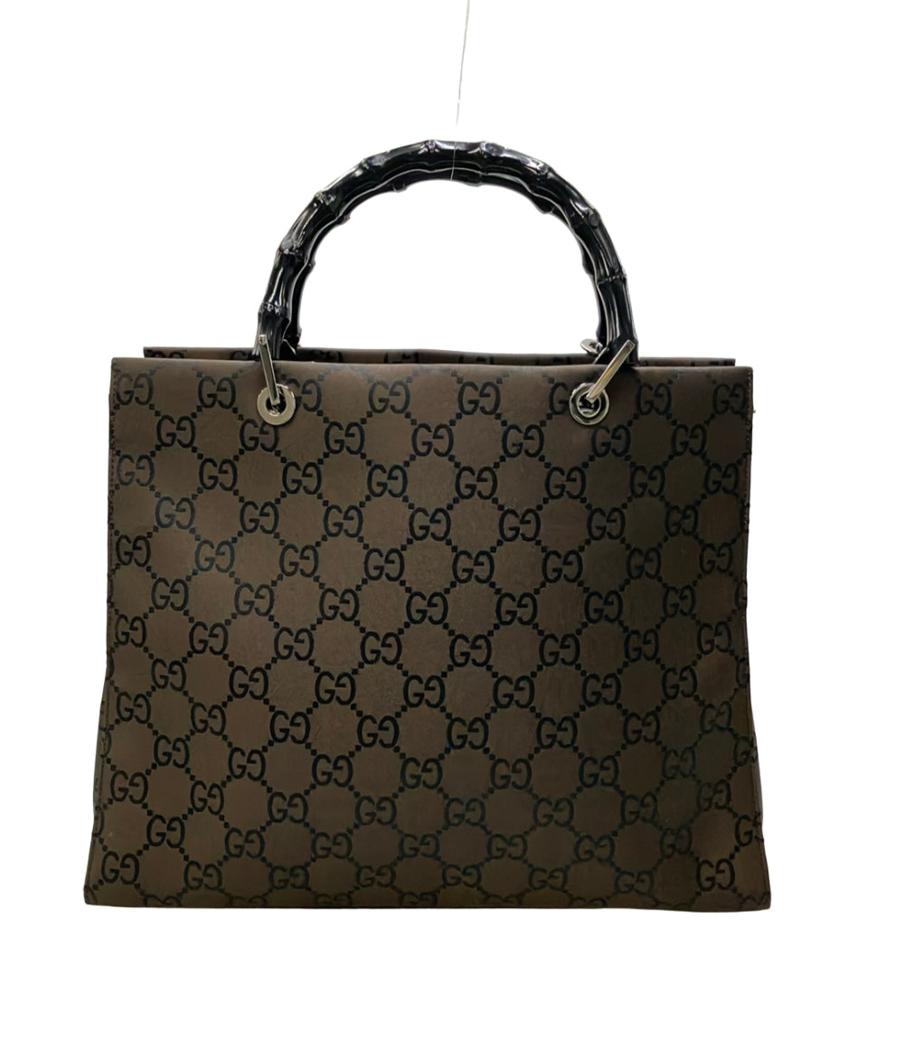 GUCCI トートバッグ ナイロン キャンバス バンブー 002 1010 002404 レディース グッチ