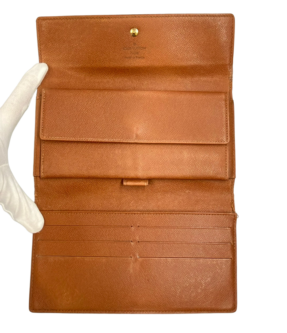 訳あり LOUIS VUITTON 三つ折り長財布 ポルトトレゾール インターナショナル モノグラム M61215 レディース メンズ ルイ・ヴィトン
