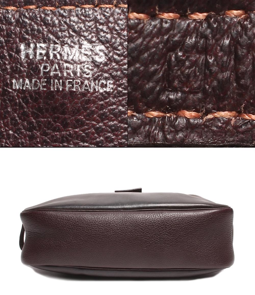 エルメス レザーショルダーバッグ □D刻印 シルバー金具 サコ HERMES