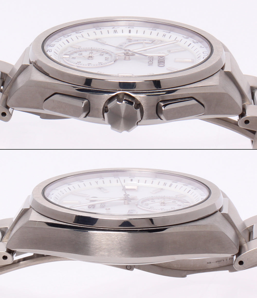 SEIKO 腕時計 アストロン ネクスター ソーラー電波 ホワイト SBXY-085 メンズ セイコー