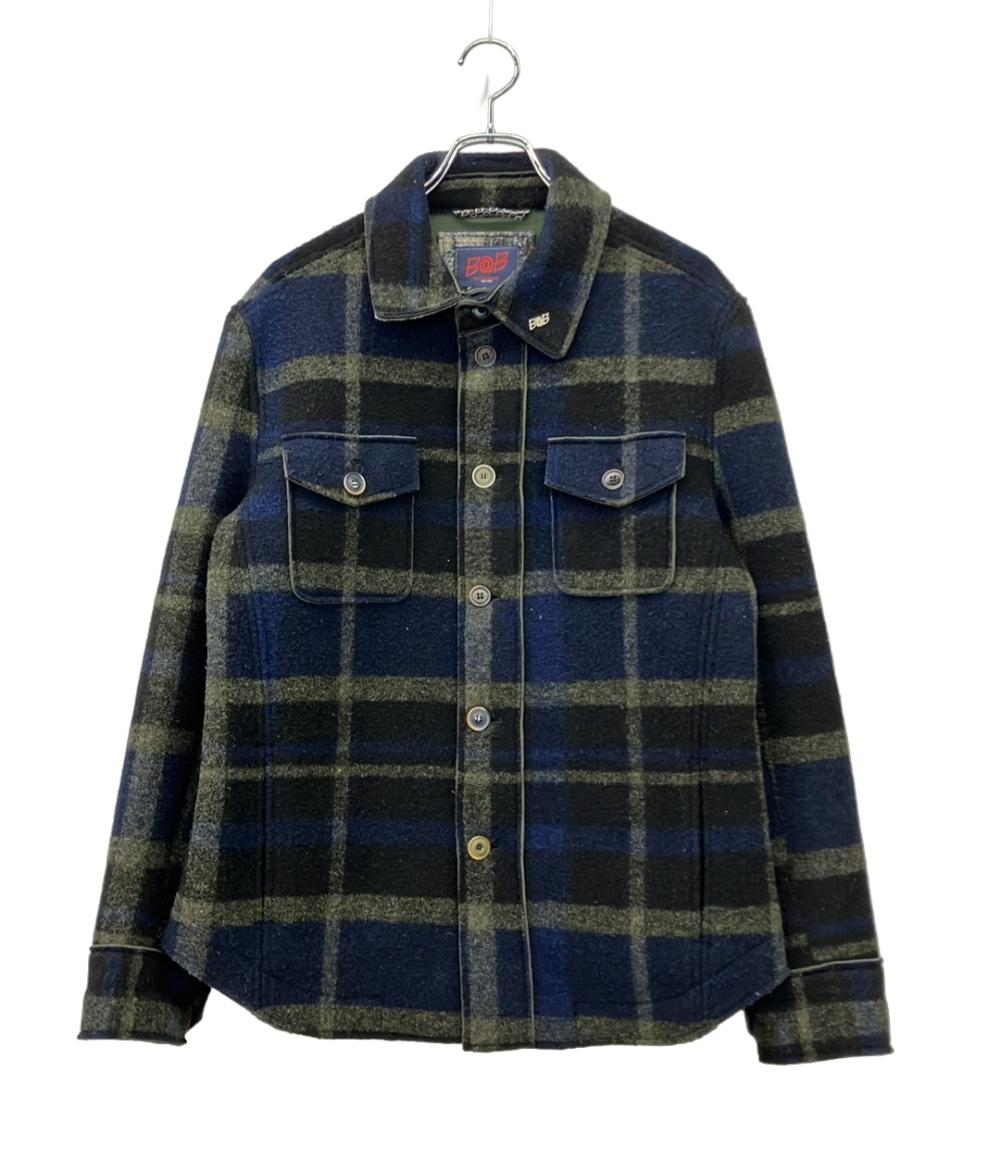 BOB シャツジャケット ボンディング チェック柄 22AW 074721112-1085 メンズ SIZE 1048 (M) ボブ