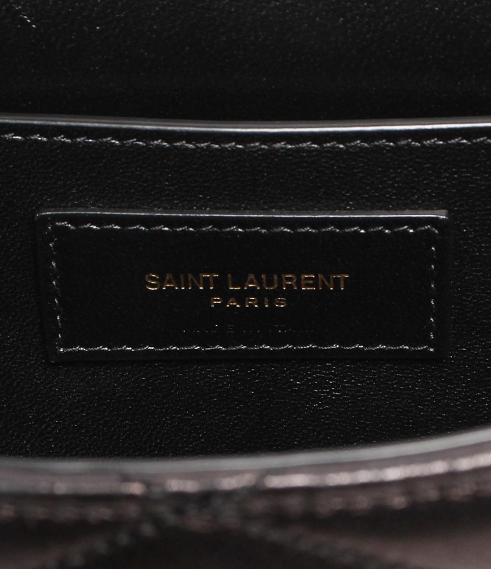 サンローランパリ レザーショルダーバッグ ゴールド金具 YSLロゴ レディース SAINT LAURENT PARIS