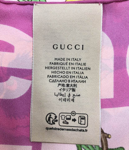 グッチ 美品 スカーフ シルク100％ パンジー 7438763G001 5872 レディース (複数サイズ) GUCCI–rehello by  BOOKOFF