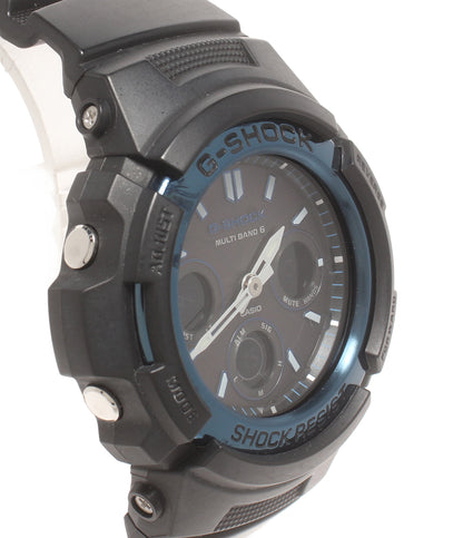 CASIO 腕時計 MULTIBAND6 G-SHOCK ソーラー ブラック AWG-M100A メンズ カシオ